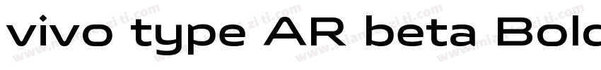 vivo type AR beta Bold字体字体转换